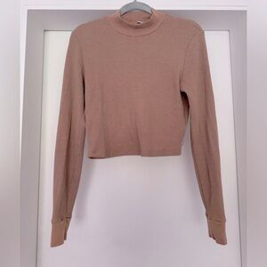 🌙3 for $20🌙TNA waffle knot crop top - Large